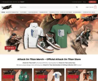 Attackontitanstuff.com(Attack On Titan Stuff) Screenshot
