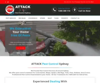 Attackpestcontrol.com.au(ATTACK PEST CONTROL SYDNEY) Screenshot