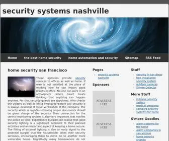 Attacktheroots.net(In home security systems) Screenshot