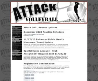 Attackvb.org(Attack Volleyball Club) Screenshot