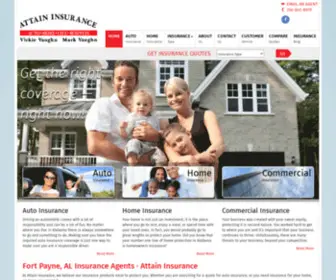 Attainins.com(Attain Insurance) Screenshot