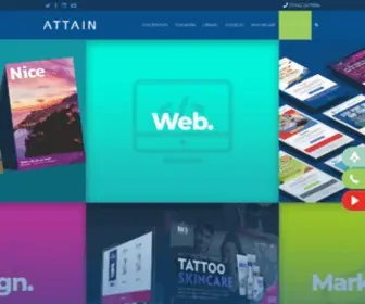 Attain.uk.com(Digital Marketing Agency) Screenshot