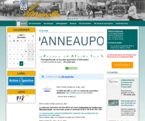 Attainville.fr(Mairie d'Attainville) Screenshot