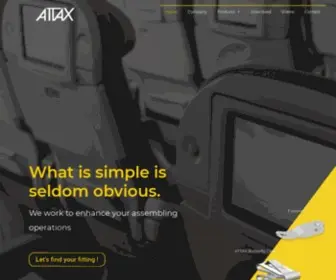 Attax.com(Metal Parts for Aeronautics & Automotive Industries by Attax) Screenshot