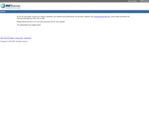 Attbusiness.net(AT&T Business Internet Services) Screenshot