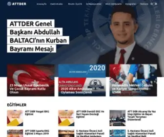 Attder.org.tr(Acil Tıp Teknisyenleri ve Teknikerleri Derneği) Screenshot