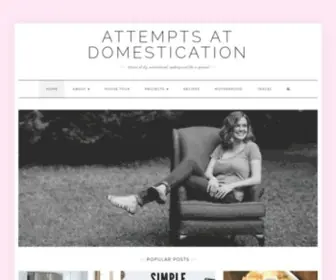 Attemptsatdomestication.com(Stories of DIY) Screenshot