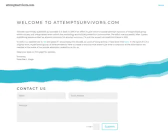 Attemptsurvivors.com(Attempt Survivors) Screenshot