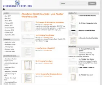 Attendance-Sheet.org(Attendance sheet) Screenshot
