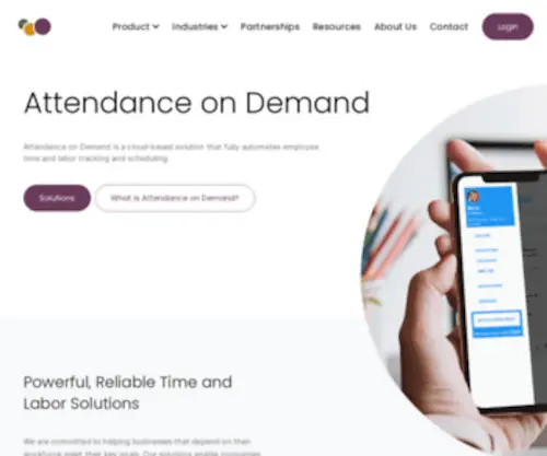 Attendanceondemand.com(Attendance on Demand) Screenshot