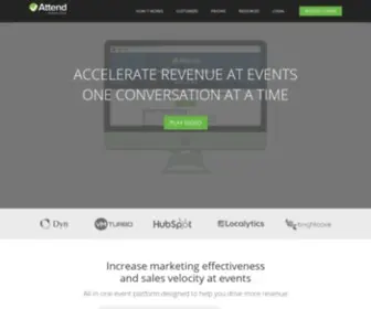 Attend.com(Accelerate Revenue Through Events) Screenshot