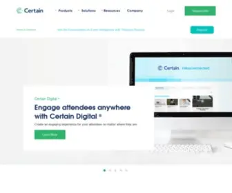Attendesource.com(Certain, Inc) Screenshot