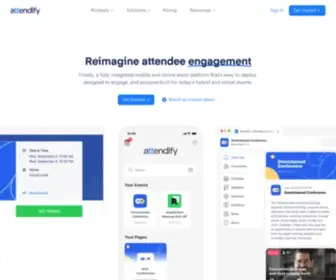 Attendify.com(Virtual Event Platform) Screenshot