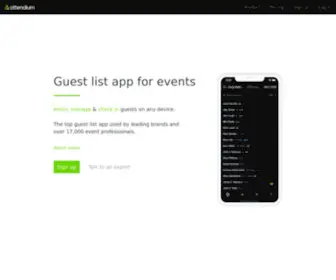 Attendium.com(Guest List App for Event Check) Screenshot