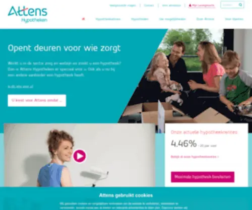 Attens.nl(Attens opent deuren voor wie zorgt) Screenshot