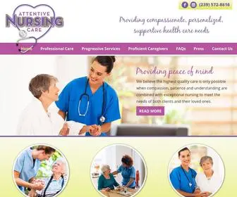 Attentivenursingcare.com(Attentive Nursing Care) Screenshot