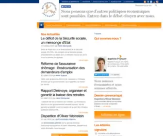 Atterres.org(Les Économistes Atterrés) Screenshot
