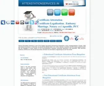 Attestationservices.in(CERTIFICATE ATTESTATION BANGALORE) Screenshot