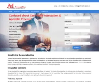 Attestme.co.in(Apostille Attestation) Screenshot