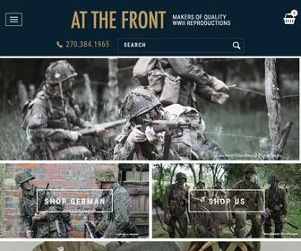 Atthefront.com(WW2 US & German Uniforms For Sale) Screenshot
