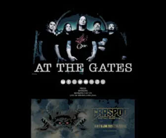 Atthegates.se(At The Gates Official Website) Screenshot