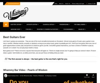 Atthewhammybar.com(There's only one answer when compiling a list of the best guitars ever) Screenshot