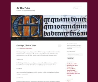 Atthispoint.org(In History) Screenshot