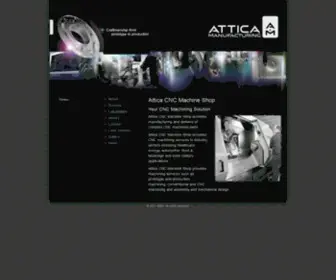 Attica-MFG.com(Attica CNC Machine Shop located in London Ontario) Screenshot