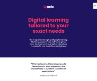 Atticmedia.com(Crafted digital learning) Screenshot