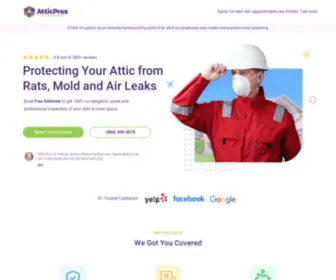 AtticProsinc.com(Attic Services & Insulation Contractors) Screenshot