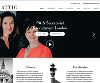 Atticrecruitment.co.uk(PA Secretarial Jobs) Screenshot