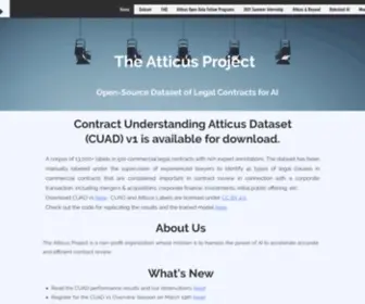 Atticusprojectai.org(Atticus-project) Screenshot