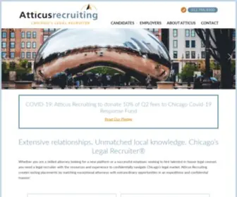 Atticusrecruiting.com(Chicago’s Trusted Legal Recruiters) Screenshot