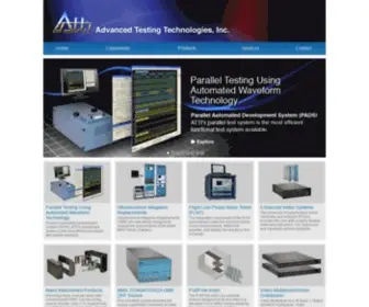 Attinet.com(Advanced Testing Technologies Home) Screenshot