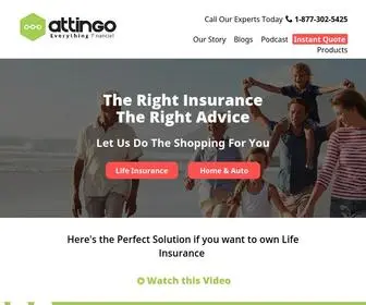 Attingo.ca(Get A Life Insurance Quote in 60 Seconds) Screenshot