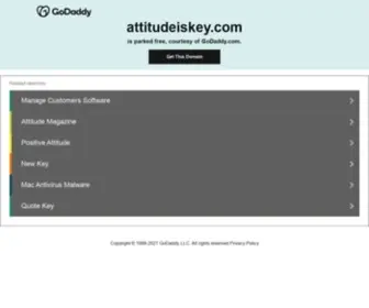 Attitudeiskey.com(Speaking To People's Purpose) Screenshot