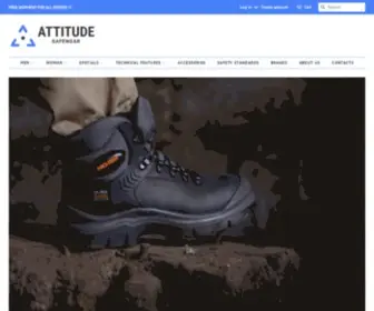 Attitudesafewear.com(Quality Safety footwear) Screenshot