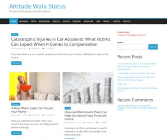 Attitudewalastatus.com(Attitude Wala Status) Screenshot