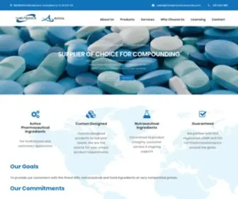 Attixpharmaceuticals.com(Darmerica is an FDA inspected distributor of active pharmaceutical ingredients (APIs)) Screenshot