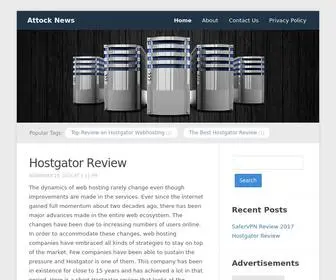 Attocknews.com(Hostgator 1 Cent Coupon 2019) Screenshot