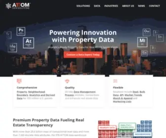Attomdata.com(ATTOM Data) Screenshot