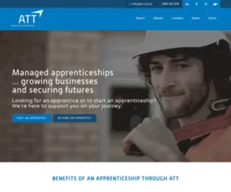 ATT.org.nz(Electrical, Plumbing & Drainlaying Apprenticeships) Screenshot