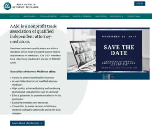 Attorney-Mediators.org(Association of Attorney) Screenshot