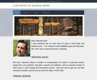 Attorneyadambond.com(LAW OFFICE OF ADAM M) Screenshot