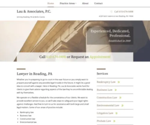 Attorneyatlawreadingpa.com(Reading, PA Lawyer) Screenshot