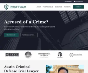 Attorneyatx.com(Criminal Defense Attorney in Austin) Screenshot