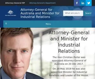 Attorneygeneral.gov.au(The Attorney) Screenshot