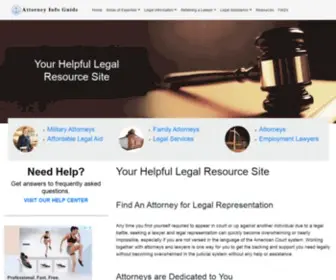 Attorneyinfoguide.com(A pro bono attorney) Screenshot