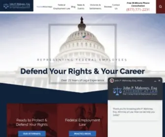 Attorneymahoney.com(Washington D.C) Screenshot