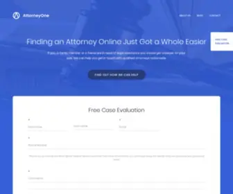 Attorneyone.com(Finding An Attorney Online) Screenshot